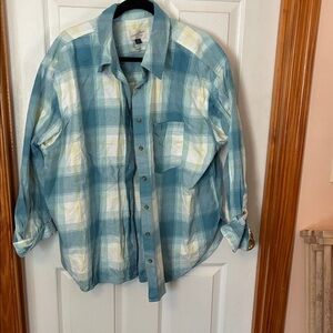 Universal Thread Pastel Plaid Oversized Shirt